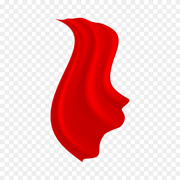 Red Cloak premium vector PNG