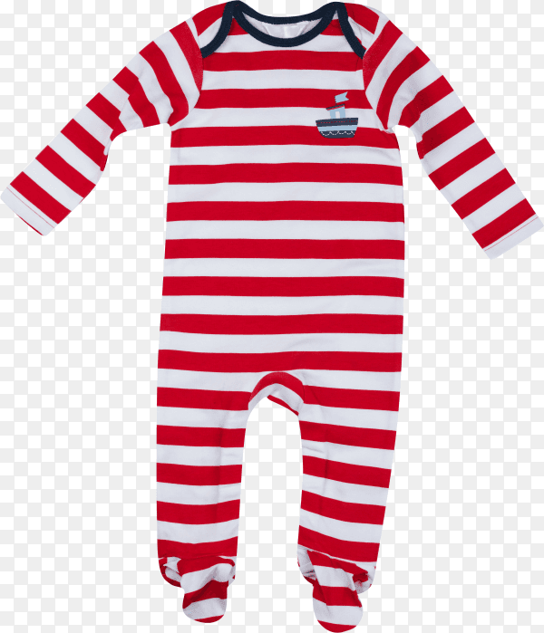 Red and white Baby clothes isolated on transparent background PNG