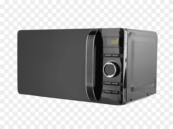 Stylish microwave oven on transparent background PNG