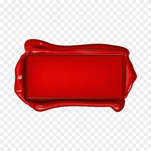 Wax seal isolated on transparent background PNG