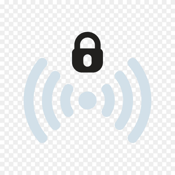Wifi signal icon isolated on transparent background PNG