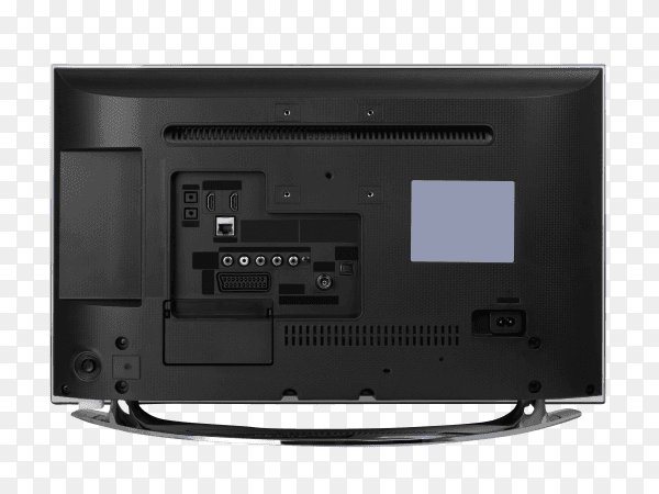 Windscreen led or LCD internet TV monitor isolated on transparent background PNG