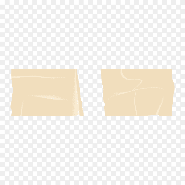 Adhesive Isolated Scotch Sticky Tape Piece on transparent background PNG