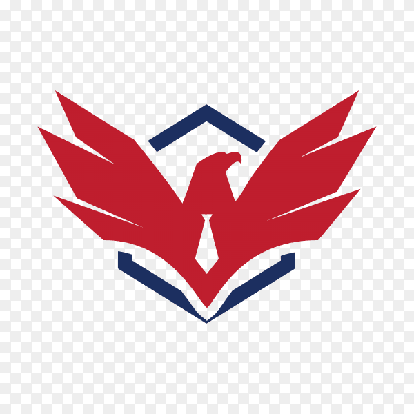 Bird logo template on transparent background PNG