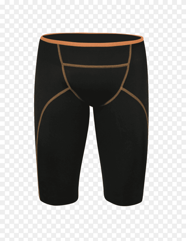 Black bicycle cycling shorts pants isolated on transparent background PNG