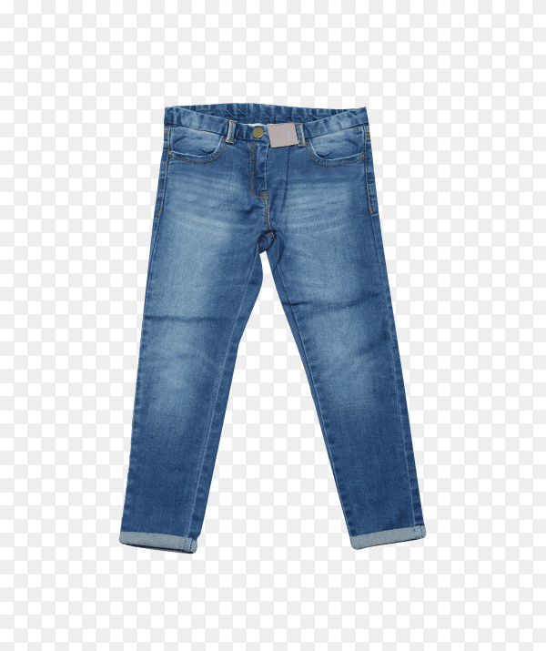 Blue Jeans Isolated on transparent background PNG