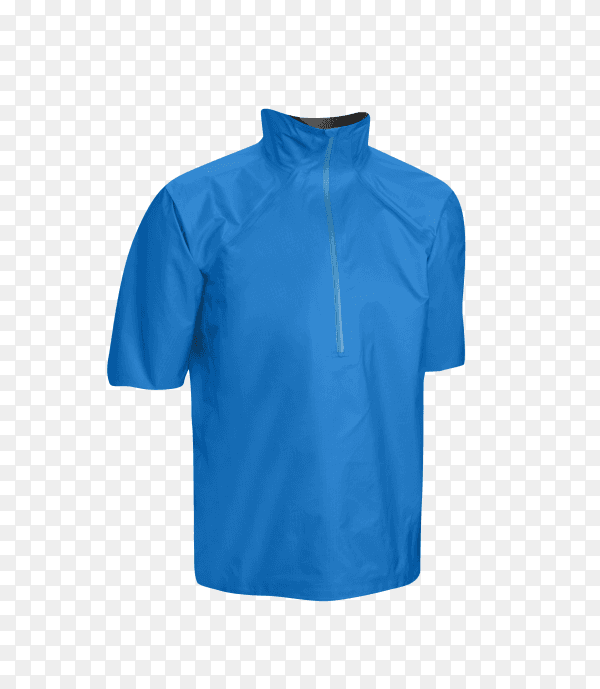 Blue t-shirt on transparent background PNG