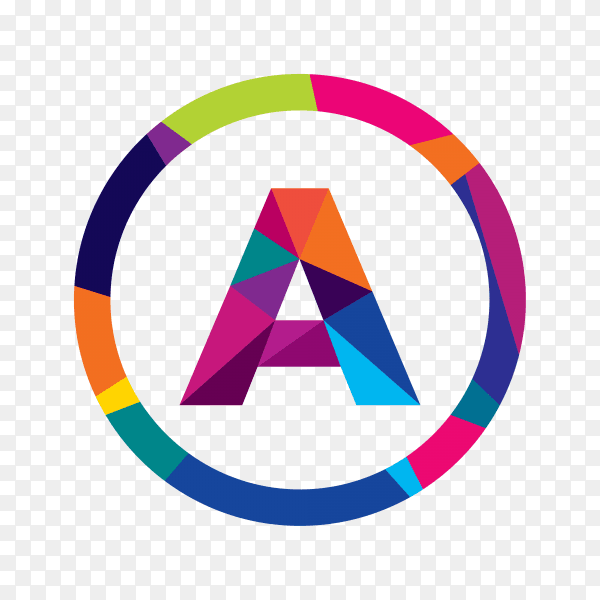 Business letter icon logo template on transparent background PNG