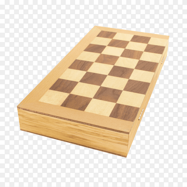 Chess board isolated on transparent background PNG