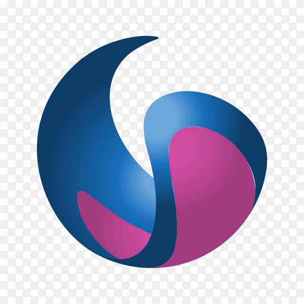 Colorful logo design template on transparent background PNG