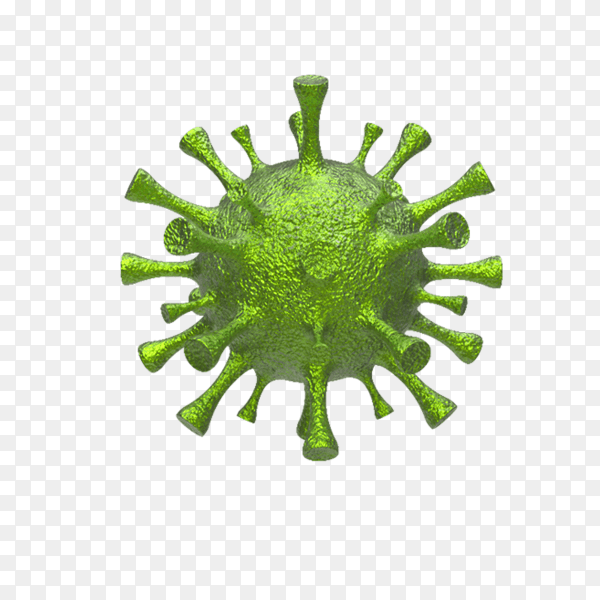 Corona Virus icon on transparent background PNG