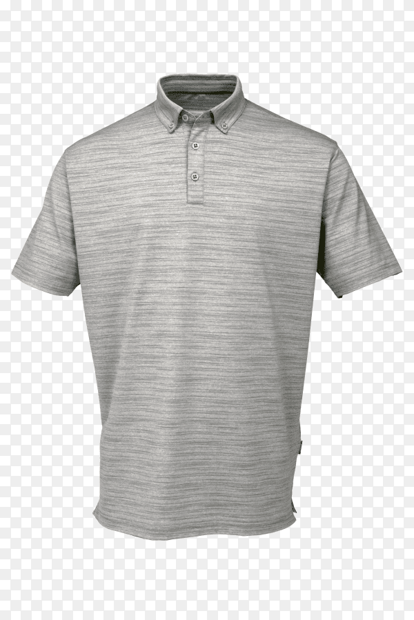 Gray tee shirt for man or woman on transparent background PNG