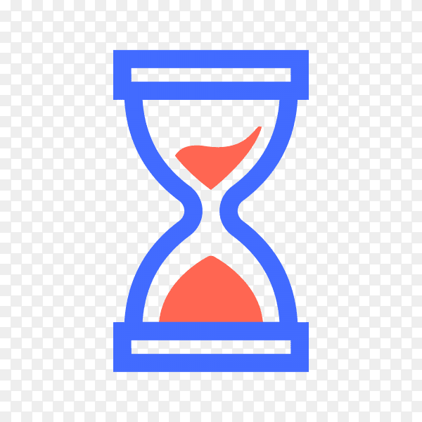 Hourglass Icon illustration on transparent background PNG