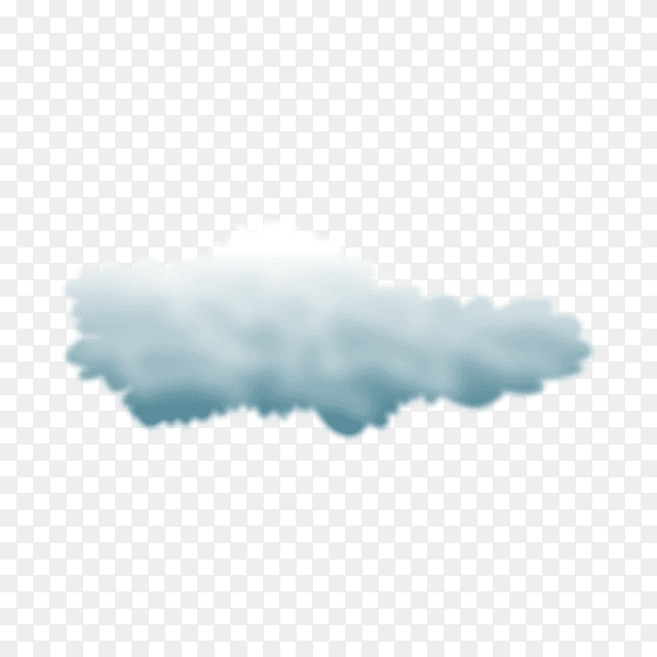 Illustration of storm clouds on transparent background PNG