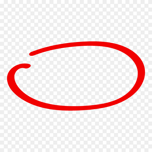 Marker circle illustration on transparent background PNG