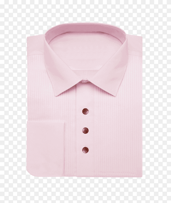 Pink shirt isolated on transparent background PNG