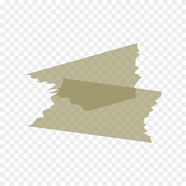 Realistic paper adhesive tape on transparent background PNG
