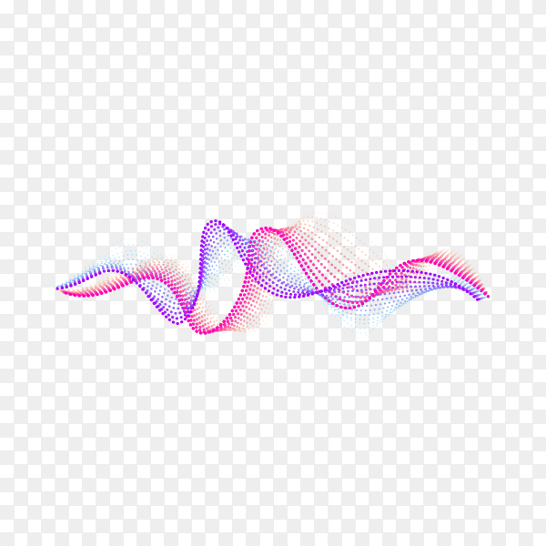 Sound wave pattern. Equalizer graf design. Abstract blue digital waveform on transparent background PNG