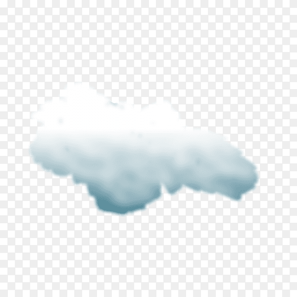 Storm cloud on transparent background PNG