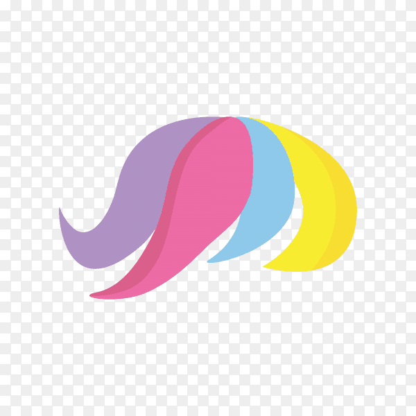 Unicorn kit of cute cartoon unicorn character illustration on transparent background PNG