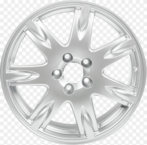 Alloy wheel isolated on transparent background PNG