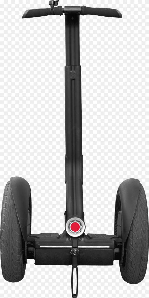 Black Segway with handle isolated on transparent background PNG