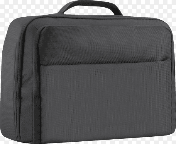 Black laptop bag isolated on transparent background PNG