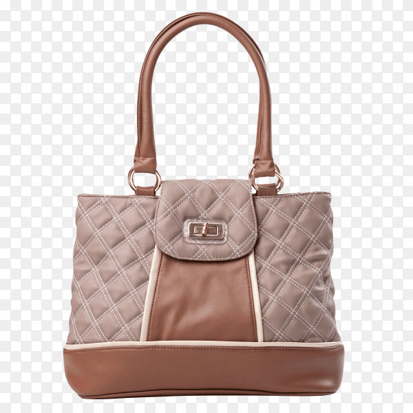 Brown woman bag on transparent background PNG