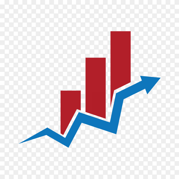 Business Finance logo design on transparent background PNG