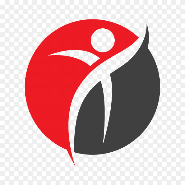 Community Activity Concept Logo Design premium vector PNG