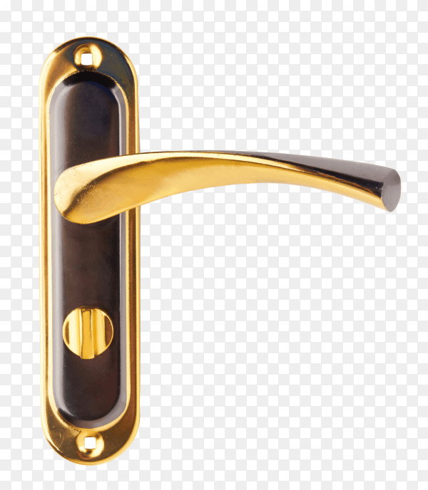 Door handle on transparent background PNG