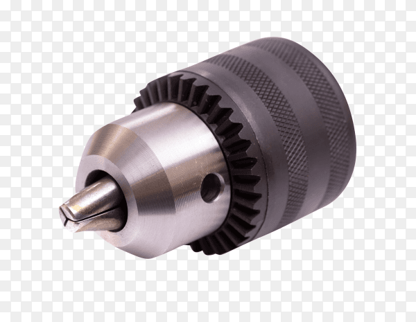 Drill chuck isolated on transparent background PNG