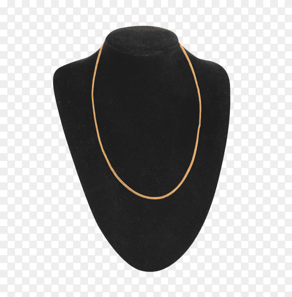 Dummy neck for jewelry isolated on transparent background PNG