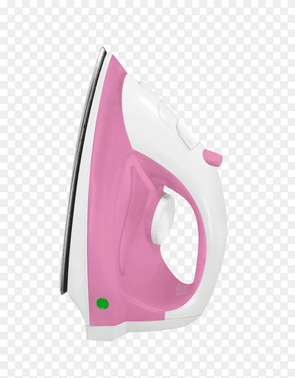 Electric clothes iron on transparent background PNG
