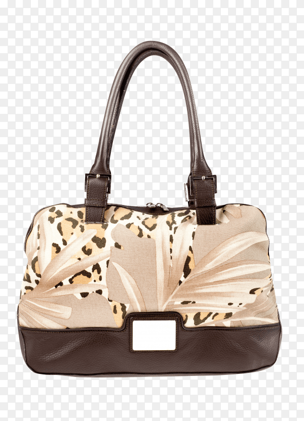 Elegant woman handbag on transparent background PNG