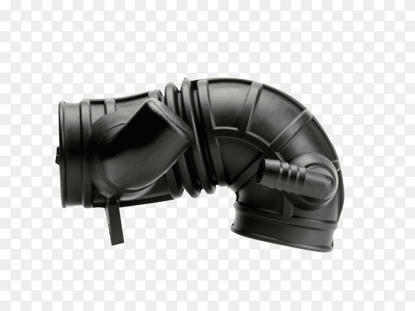 Engine intake hose isolated on transparent background PNG