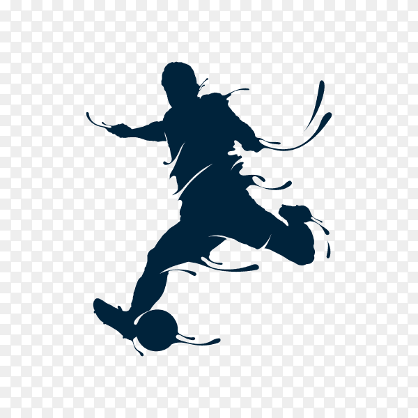 Football shoot splash on transparent background PNG