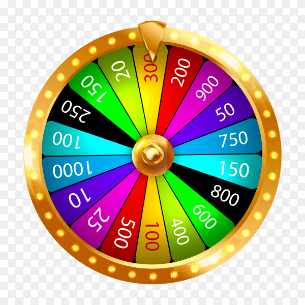 Fortune wheel isolated on transparent background PNG