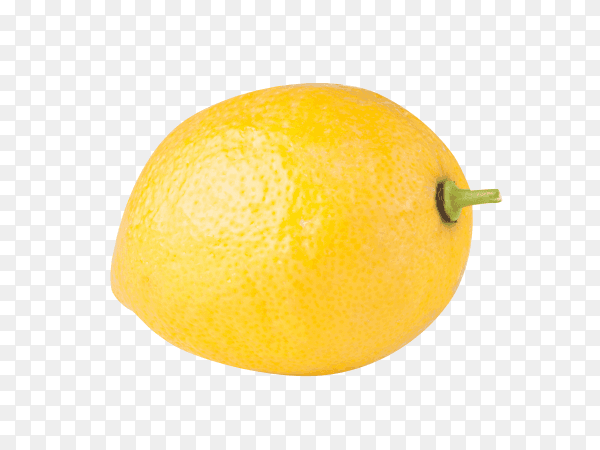 Fresh lemon isolated on transparent background PNG