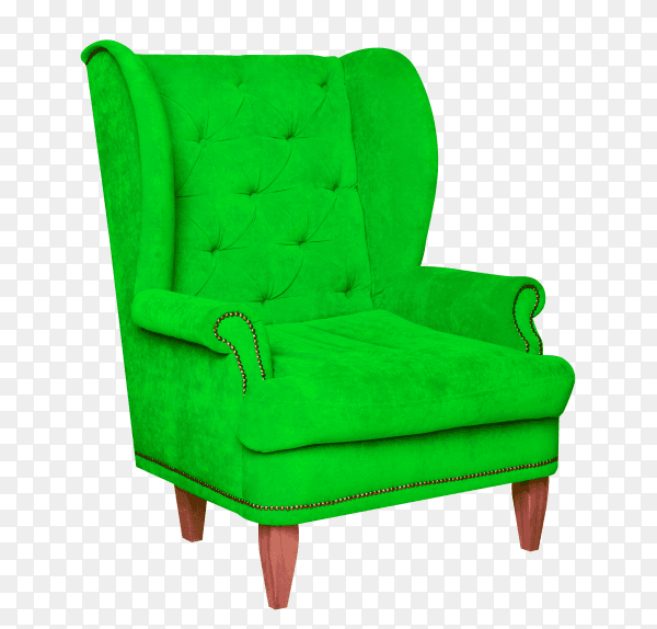 Furniture chair isolated on transparent background PNG