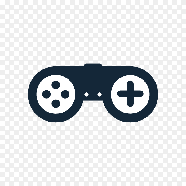 Gaming logo design template on transparent background PNG