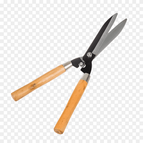 Garden scissors isolated on transparent background PNG