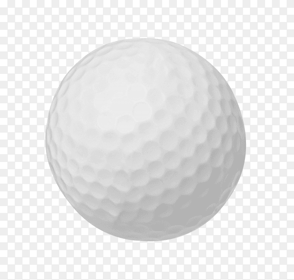 Golf ball isolated on transparent background PNG