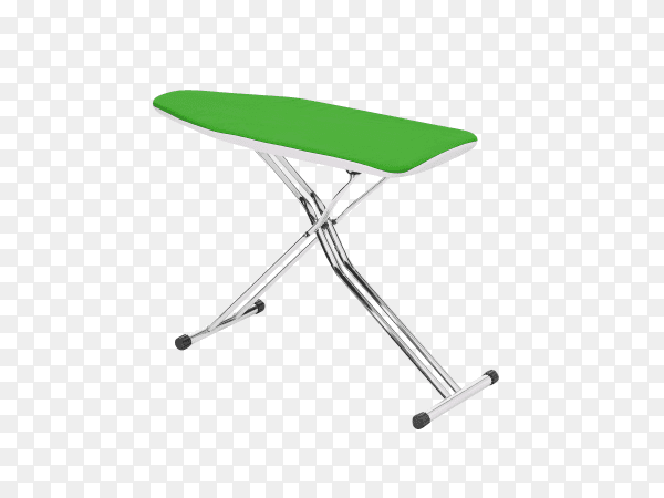 Green ironing board isolated on transparent background PNG