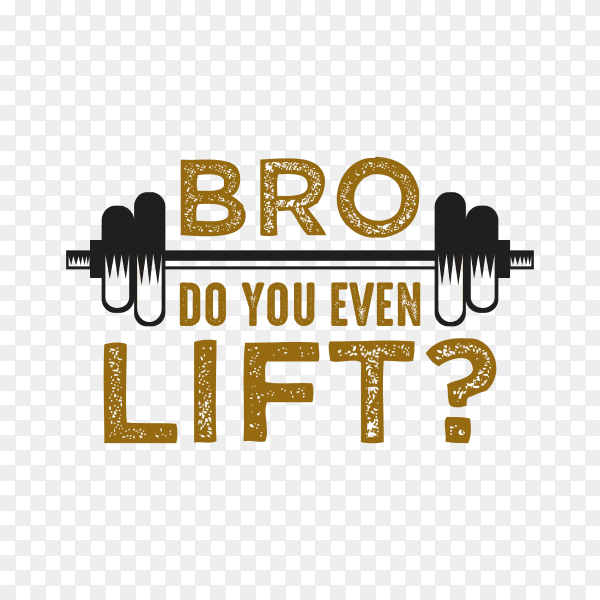 Gym logo design template on transparent background PNG