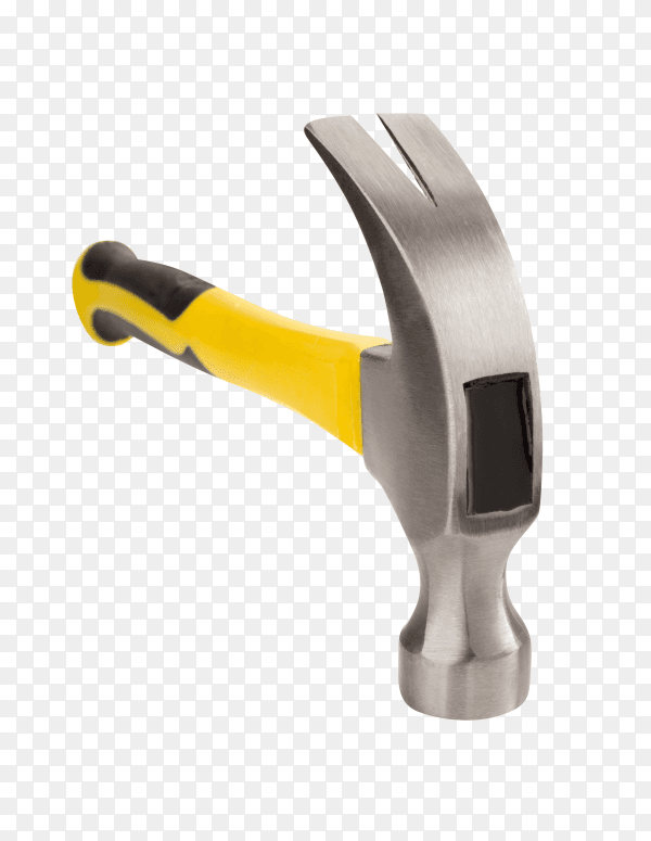 Hammer tool isolated on transparent background PNG