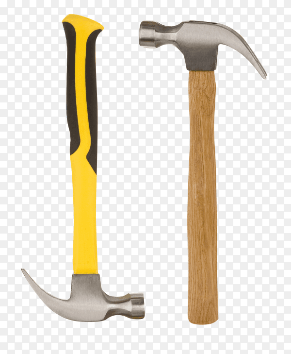 Hammers isolated on transparent background PNG