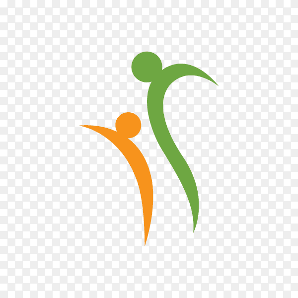 Health concept logo design on transparent background PNG