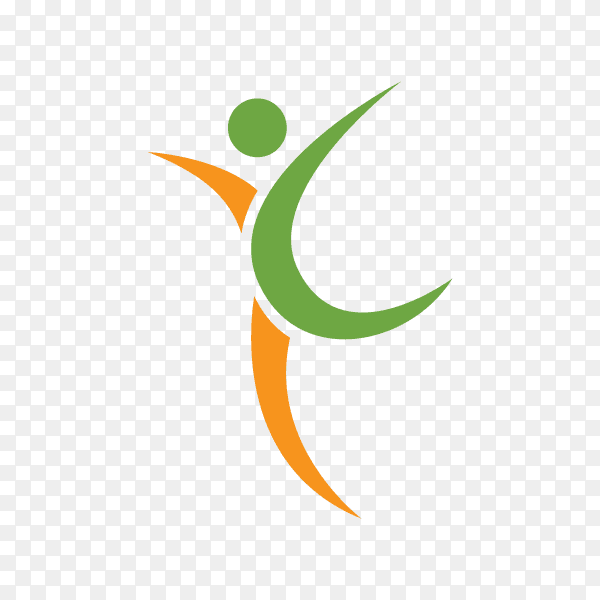 Healthy life logo on transparent background PNG