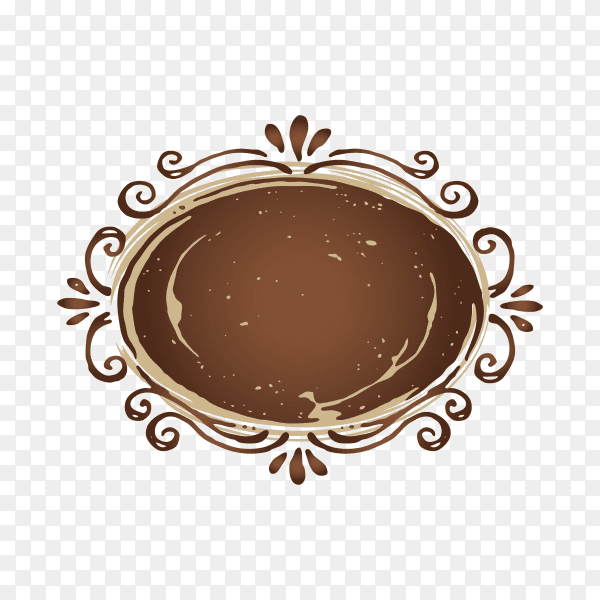 Houe coffee logo design on transparent background PNG